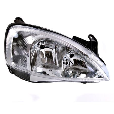 Right Headlamp (Halogen, Takes H7 / H7 Bulbs) for Opel COMBO Tour 2002 2006