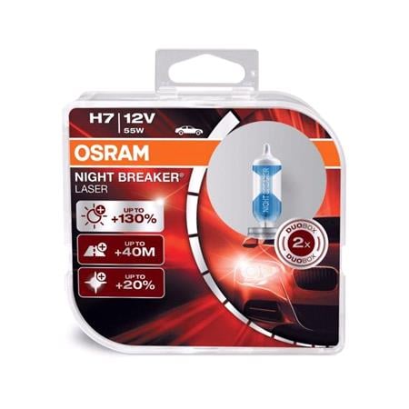 Osram Night Breaker Laser H7 Halogen Bulb    Twin Pack for Fiat DOBLO, 2010 Onwards