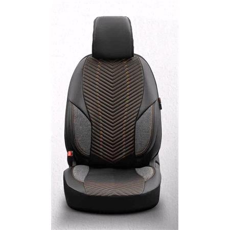 Premium Advanced Leather Car Seat Covers   Smoked Tan for For Hyundai STAREX 1997 2007