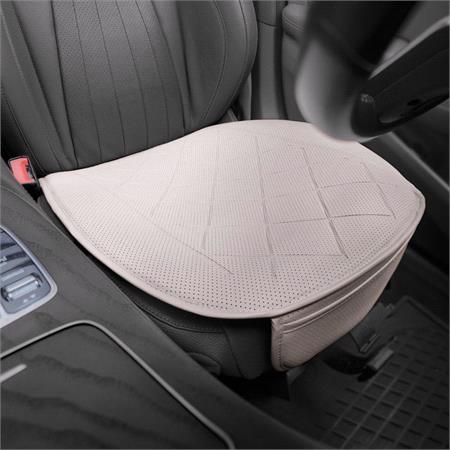 OTOM Universal Premium Leather Bottom Car Seat Cushion   Beige