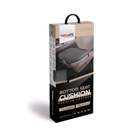 OTOM Universal Premium Leather Bottom Car Seat Cushion   Beige