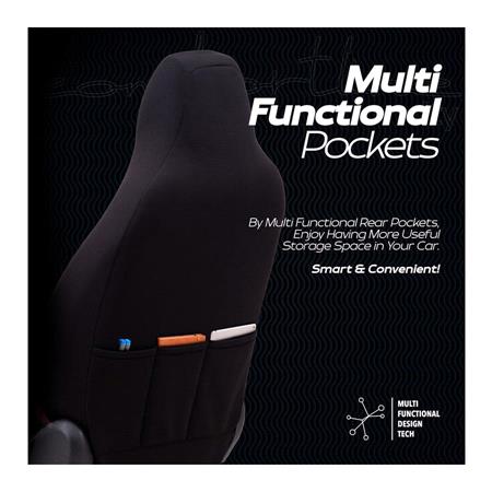 COMFORTLINE CITY Artificial Leather Car Seat Covers with Non Removable Front Headrests   Black and Grey For Nissan ALMERA Mk II Saloon 2000 2006