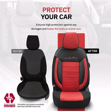 Premium Fabric Car Seat Covers COMFORTLINE   Red For Hyundai ix35 2010 2015