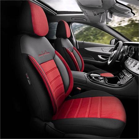 Premium Fabric Car Seat Covers COMFORTLINE   Red For Suzuki SWIFT IV 2010 Onwards