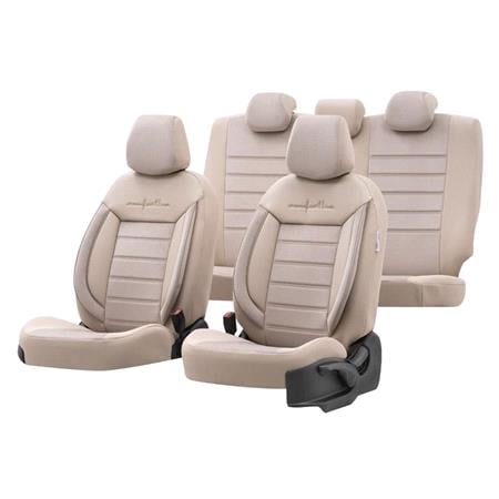 Premium Fabric Car Seat Covers COMFORTLINE   Beige For Citroen C4 Grand Picasso 2006 2013