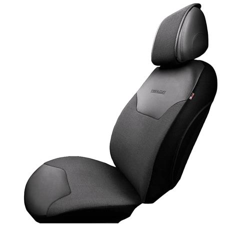 OTOM Exclusive Leather Universal Front Car Seat Cushion   Black