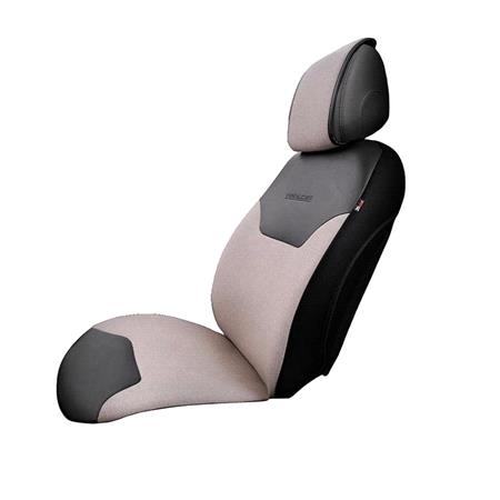 OTOM Exclusive Leather Universal Front Car Seat Cushion   Beige