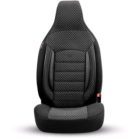 SPORT PLUS CITYBUG Car Seat Covers with Non Removable Headrests   Black For Nissan ALMERA Mk II Saloon 2000 2006
