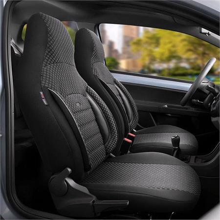 SPORT PLUS CITYBUG Car Seat Covers with Non Removable Headrests   Black For Nissan ALMERA Mk II Saloon 2000 2006