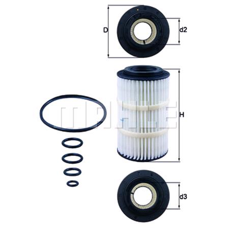 Mahle Oil Filter   OX3457D