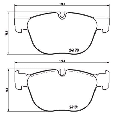 Brembo Front Brake Pads (Full set for Front Axle)   P06049