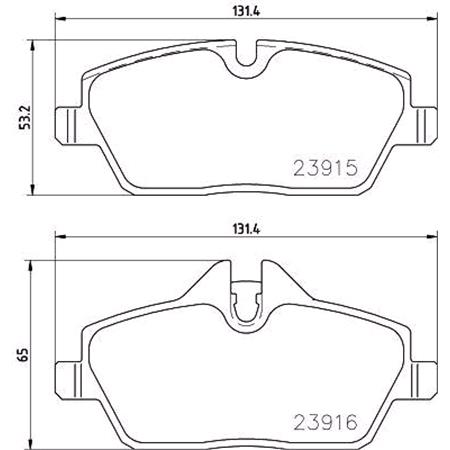 Brembo Front Brake Pads (Full set for Front Axle)   P06091E