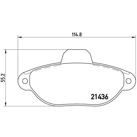 Brembo Front Brake Pads (Full set for Front Axle)   P23160