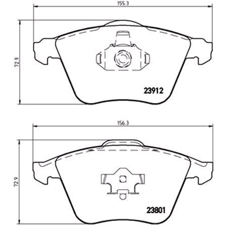 Brembo Front Brake Pads (Full set for Front Axle)   P24057