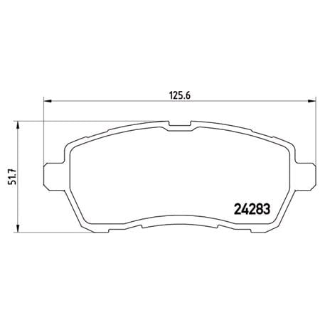 Brembo Front Brake Pads (Full set for Front Axle)   P24072