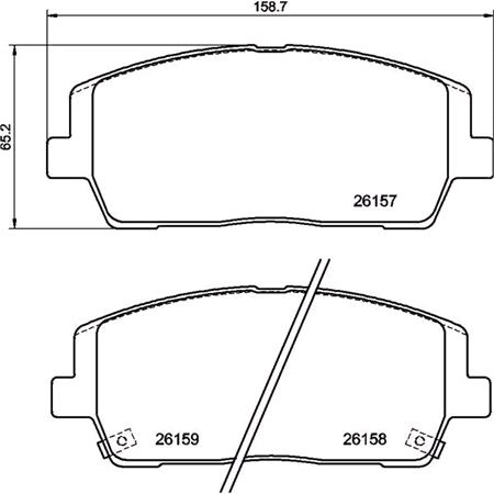 Brembo Front Brake Pads (Full set for Front Axle)   P30116