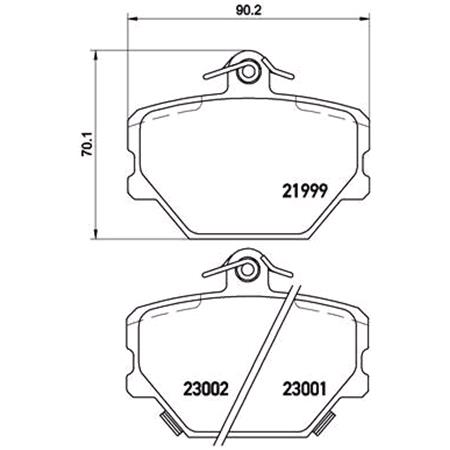 Brembo Front Brake Pads (Full set for Front Axle)   P50038