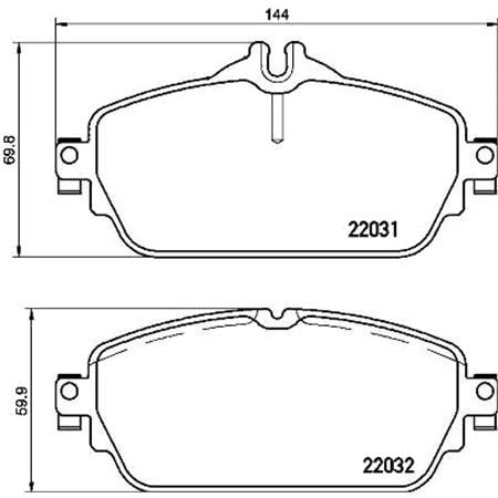 Brembo Front Brake Pads (Full set for Front Axle)   P50118