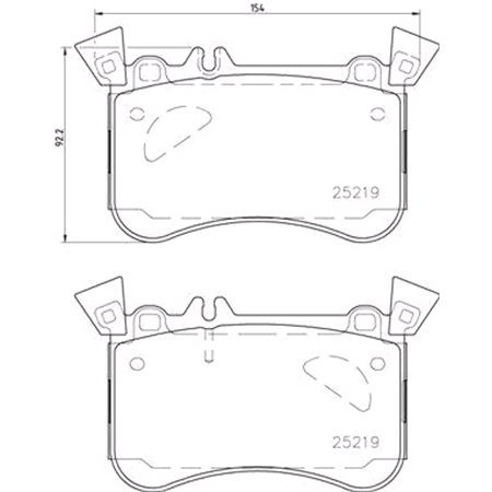 Brembo Front Brake Pads (Full set for Front Axle)   P50121