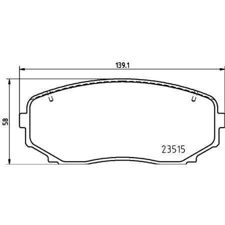 Brembo Front Brake Pads (Full set for Front Axle)   P54060