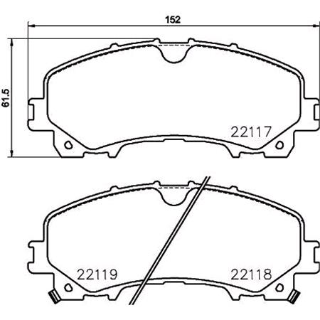 Brembo Front Brake Pads (Full set for Front Axle)   P56106