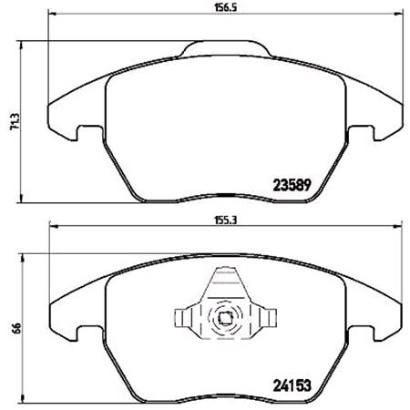 Brembo Front Brake Pads (Full set for Front Axle)   P61076