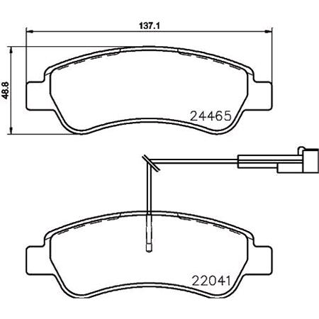 Brembo Rear Brake Pads (Full set for Rear Axle)   P61125