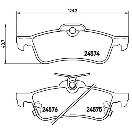 Brembo Rear Brake Pads (Full set for Rear Axle)