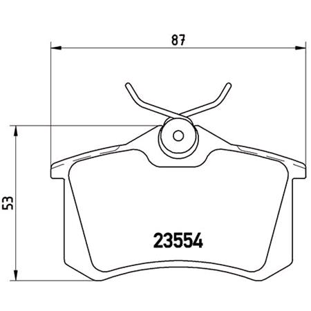 Brembo XTRA Rear Brake Pads (Full set for Rear Axle)