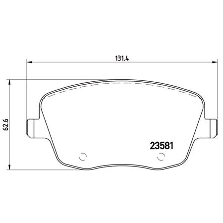 Brembo Front Brake Pads (Full set for Front Axle)   P85057