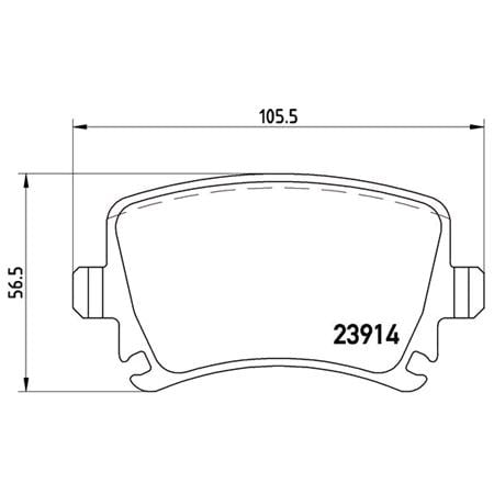 Brembo Rear Brake Pads (Full set for Rear Axle)