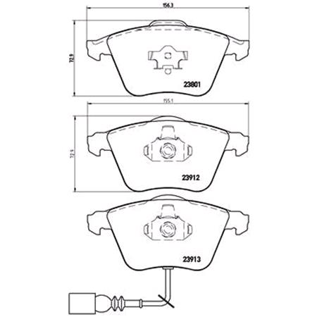 Brembo Front Brake Pads (Full set for Front Axle)   P85079