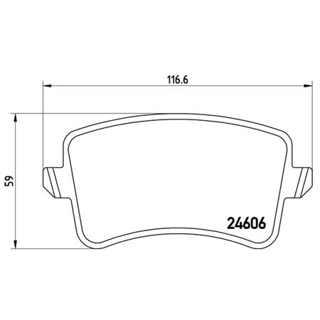 Brembo Rear Brake Pads (Full set for Rear Axle)