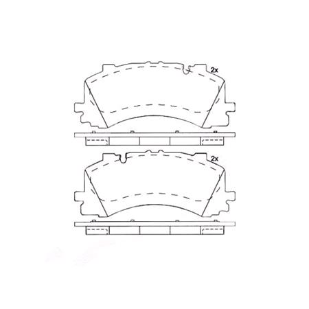 Brembo Front Brake Pads (Full set for Front Axle)   P85170