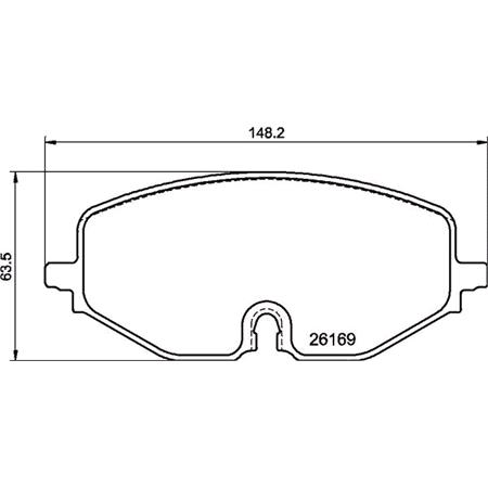 Brembo Front Brake Pads (Full set for Front Axle)   P85182