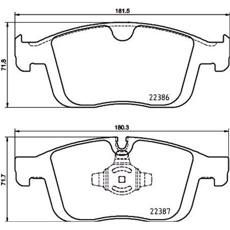 Brembo Front Brake Pads (Full set for Front Axle)   P86026