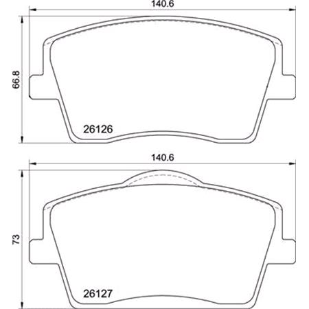 Brembo Front Brake Pads (Full set for Front Axle)   P86031