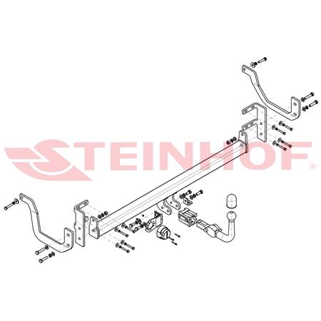 Steinhof Automatic Detachable Towbar (horizontal system) for Peugeot 508 SW, 2010 Onwards