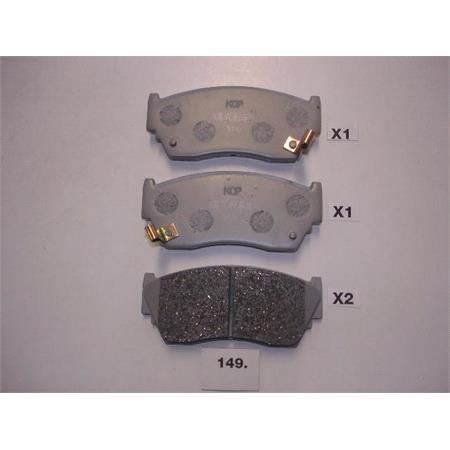 Japanparts Front Brake Pads (Full set for Front Axle)