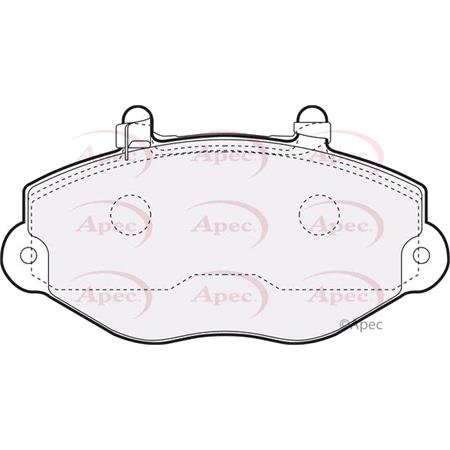 APEC Front Brake Pads (Full set for Front Axle)   PAD1106