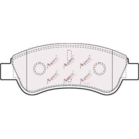 APEC Front Brake Pads (Full set for Front Axle)   PAD1198