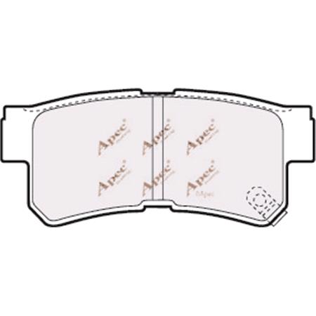 APEC Rear Brake Pads (Full set for Rear Axle)   PAD1245