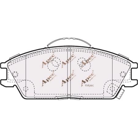APEC Front Brake Pads (Full set for Front Axle)   PAD1310