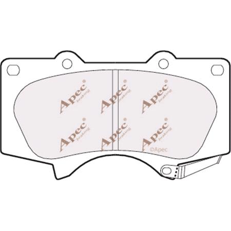 APEC Front Brake Pads (Full set for Front Axle)   PAD1382