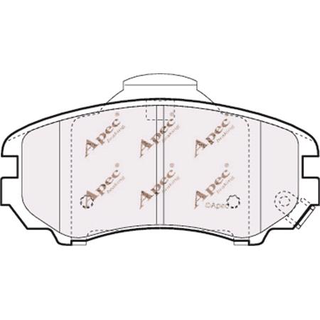 APEC Front Brake Pads (Full set for Front Axle)   PAD1384