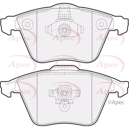APEC Front Brake Pads (Full set for Front Axle)   PAD1420