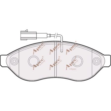 APEC Front Brake Pads (Full set for Front Axle)   PAD1567