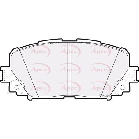 APEC braking Front Brake Pads (Full set for Front Axle)