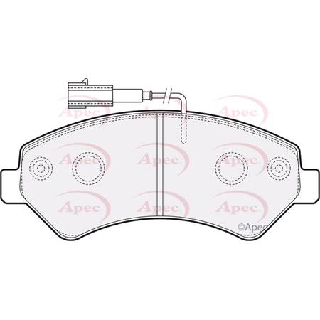 APEC Front Brake Pads (Full set for Front Axle)   PAD1575