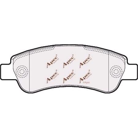 APEC Rear Brake Pads (Full set for Rear Axle)   PAD1589